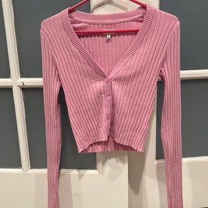 Aerie pink cardigan